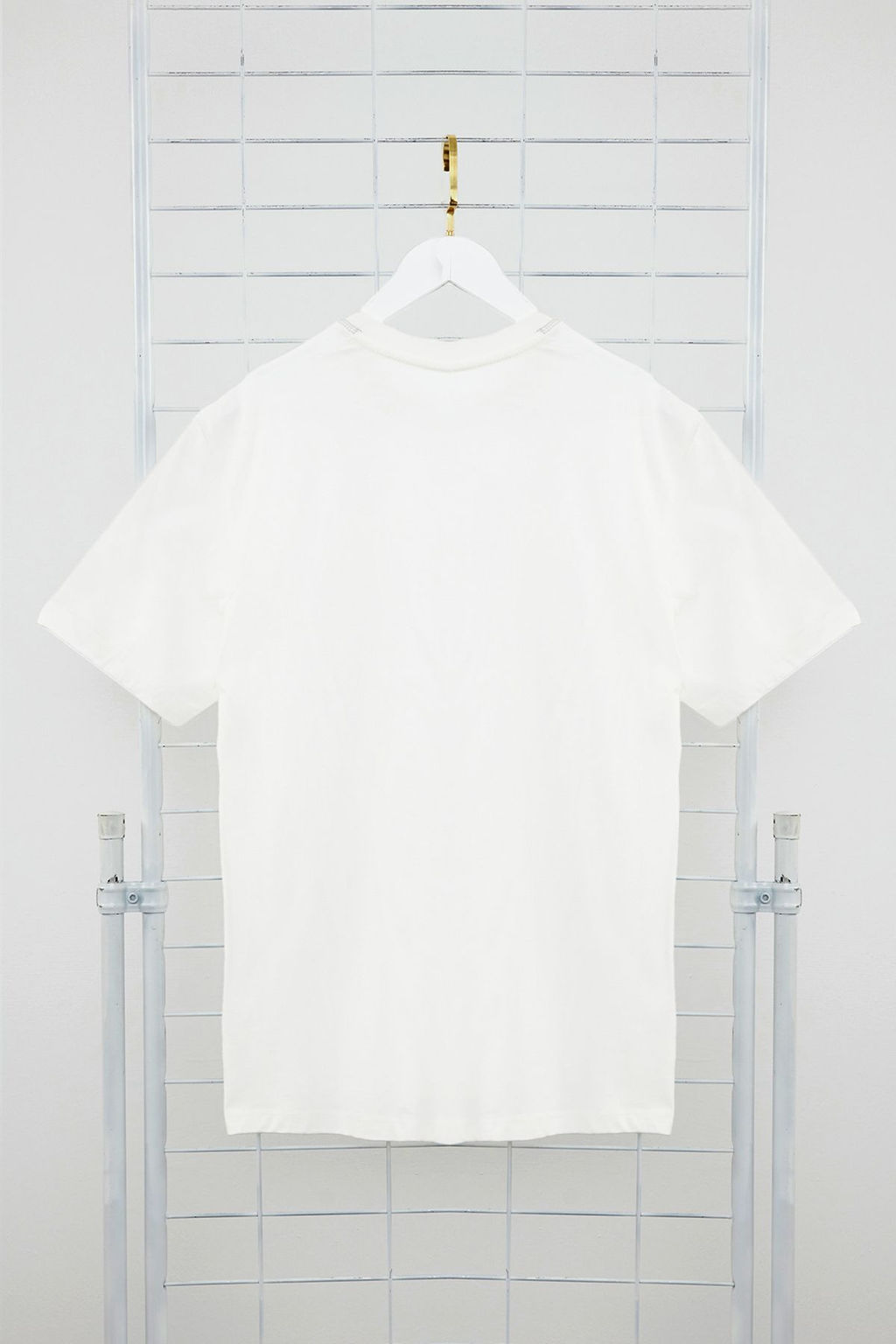 Ekru Oversize/Genis Kesim More Sustainable Kontrast Yakal? %100 Organik Pamuk T-shirt TMNSS24TS00175 - Trendyolmilla фото 3