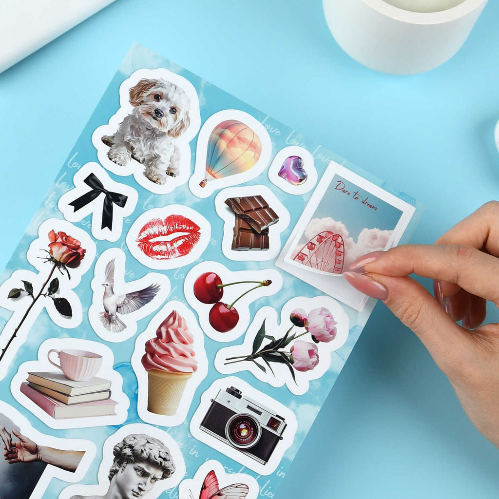 Набор наклеек. Серия "Любимые стикеры" арт. 72044 ЭСТЕТИКА 2 /148х210 мм,