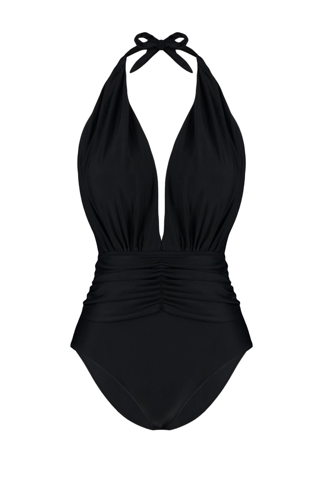 TRENDYOLMILLA Siyah Derin Dekolteli Buzgulu Regular Mayo TBESS22MA0100  фото 11