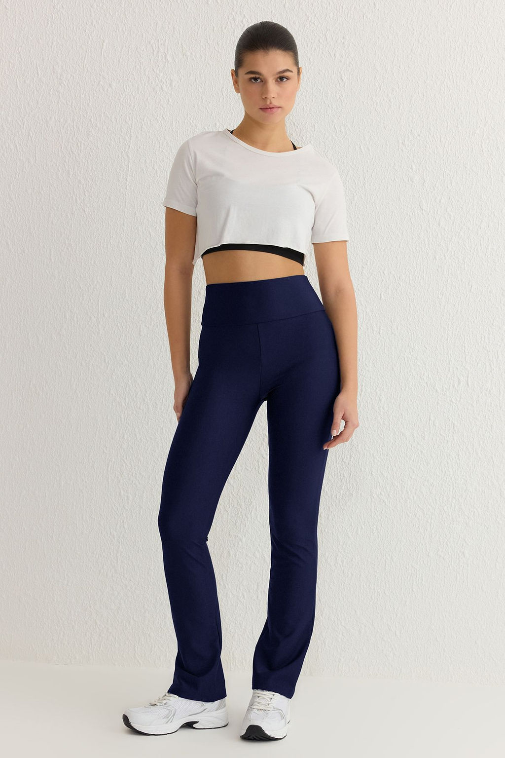 TRENDYOLMILLA Siyah Tam Boy Straight Cut Orme Spor Tayt THMSS25TY00009  фото 4