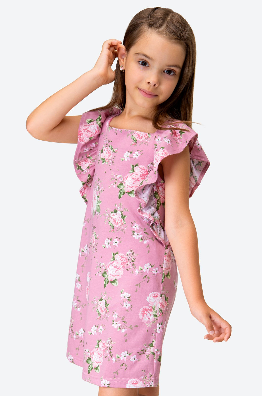 Летнее хлопковое платье для девочки Happy Fox фото 3