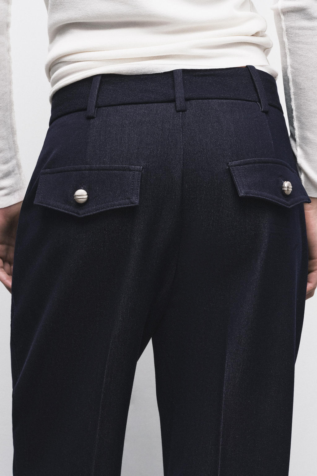 STRAIGHT-LEG TROUSERS WITH SEAM DETAIL - Zara фото 13