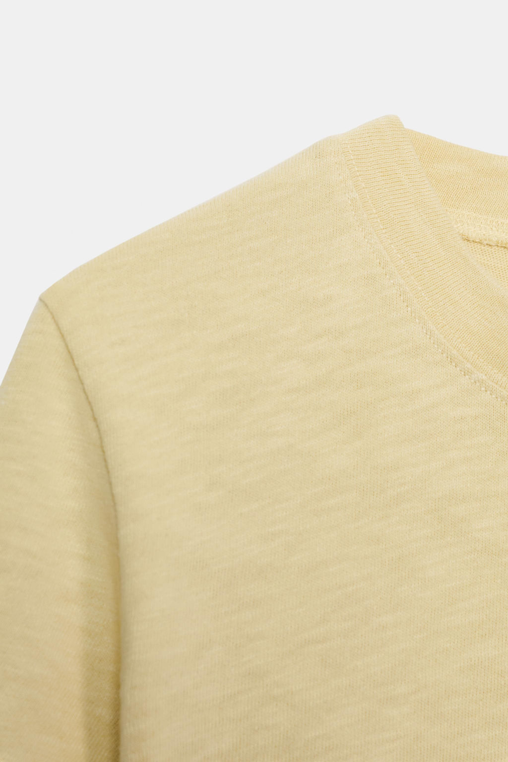 CAMISETA ALGOD?N FLAM? / Amarillo pastel - Zara фото 8