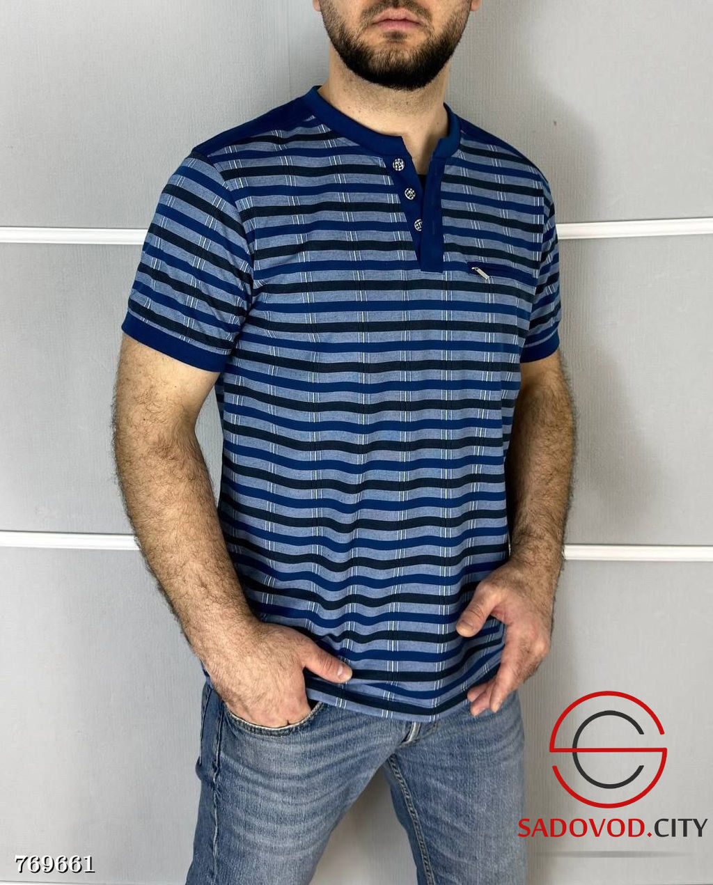 Футболка мужская в полоску
