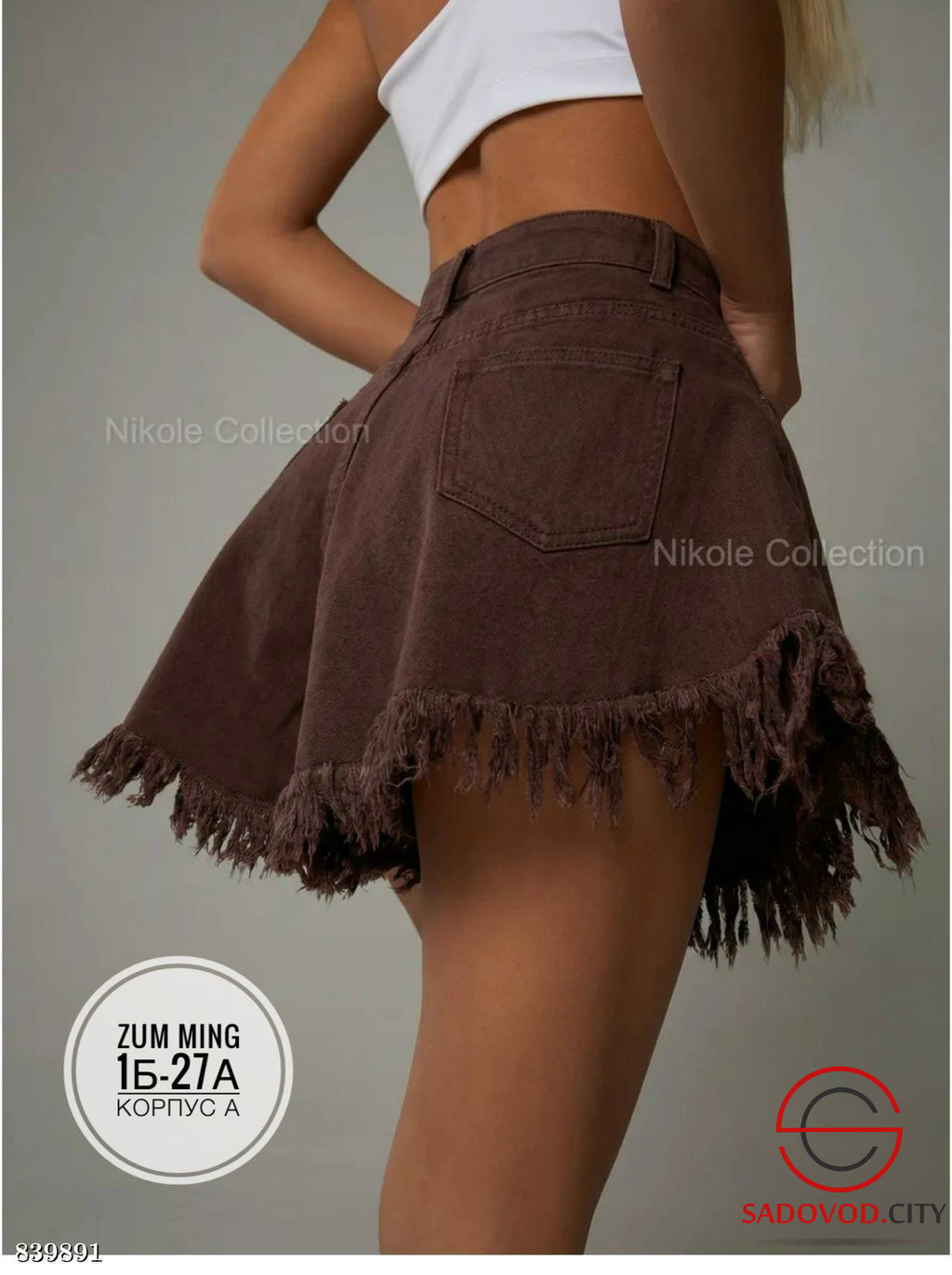 Шорты джинсовые женские - Bruno фото 3