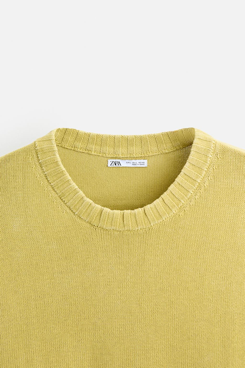 TEXTURED WASHED SWEATER - Zara фото 17