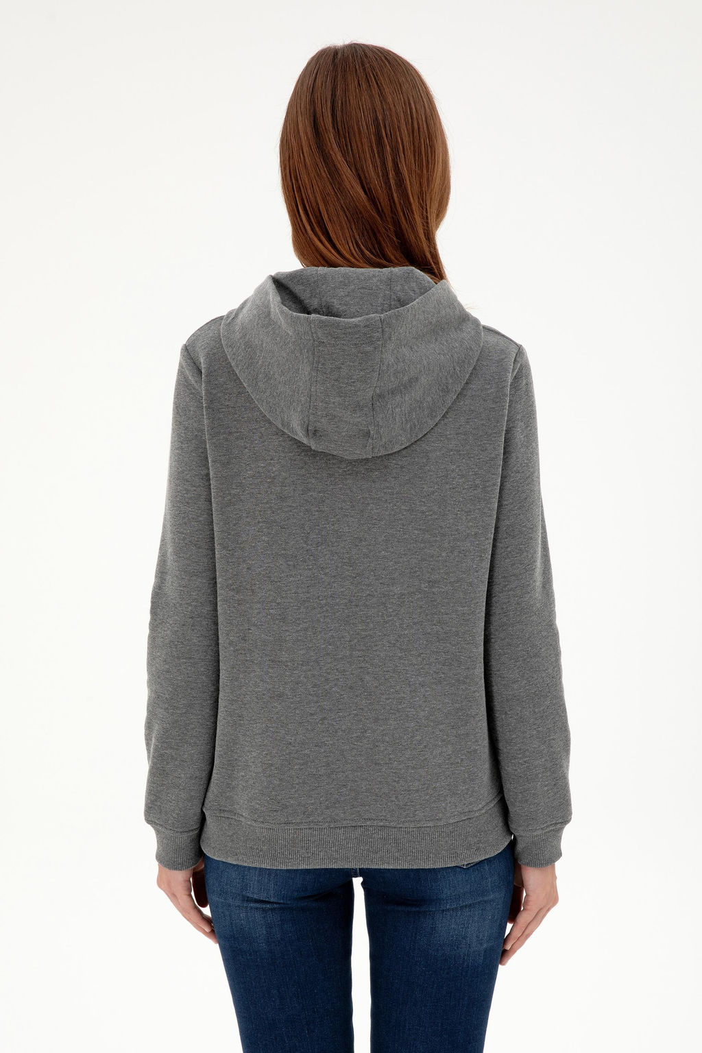 Женский базовый свитшот антрацитового меланжа - U.s. polo assn фото 5