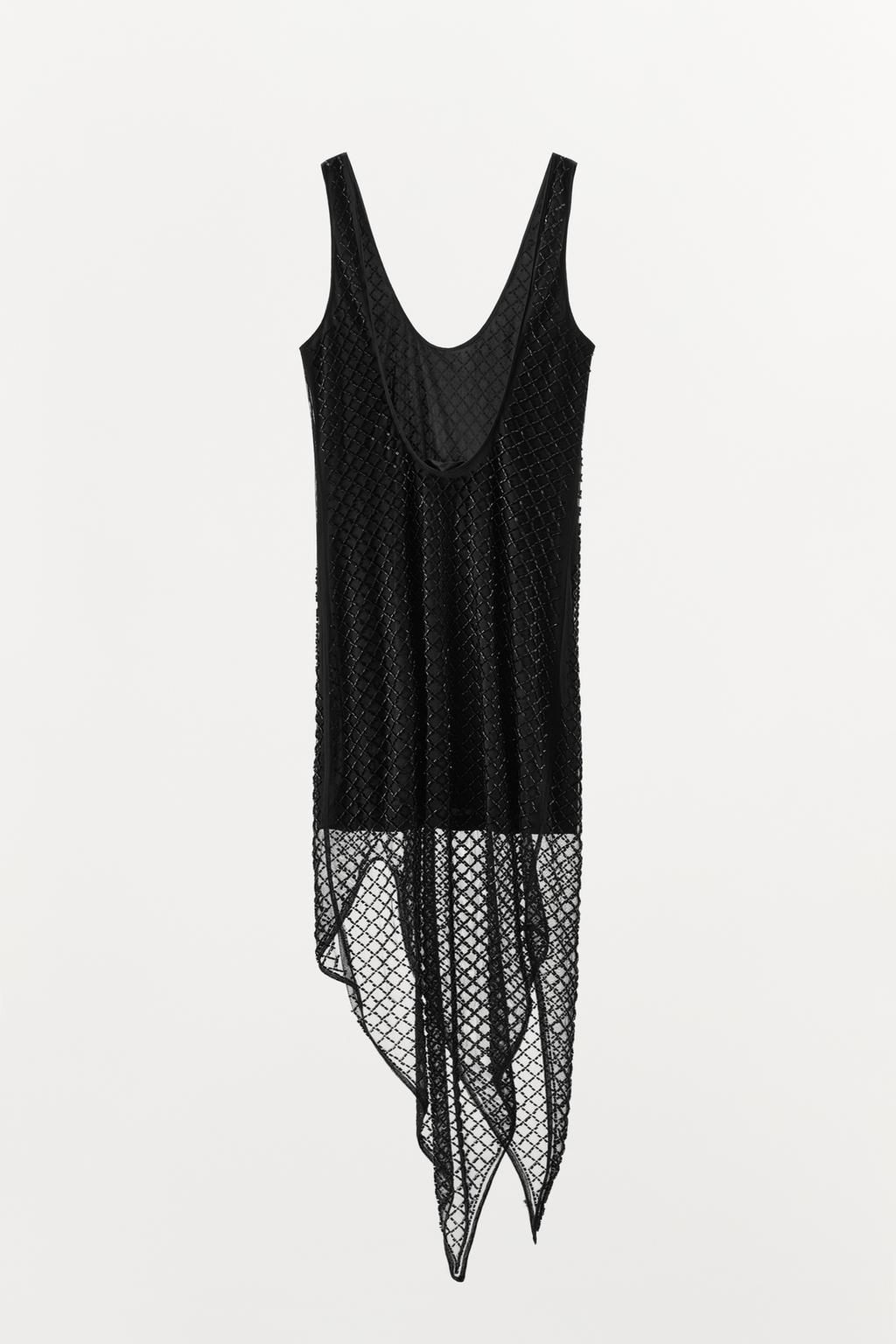 BEADED ASYMMETRIC DRESS - Zara фото 8