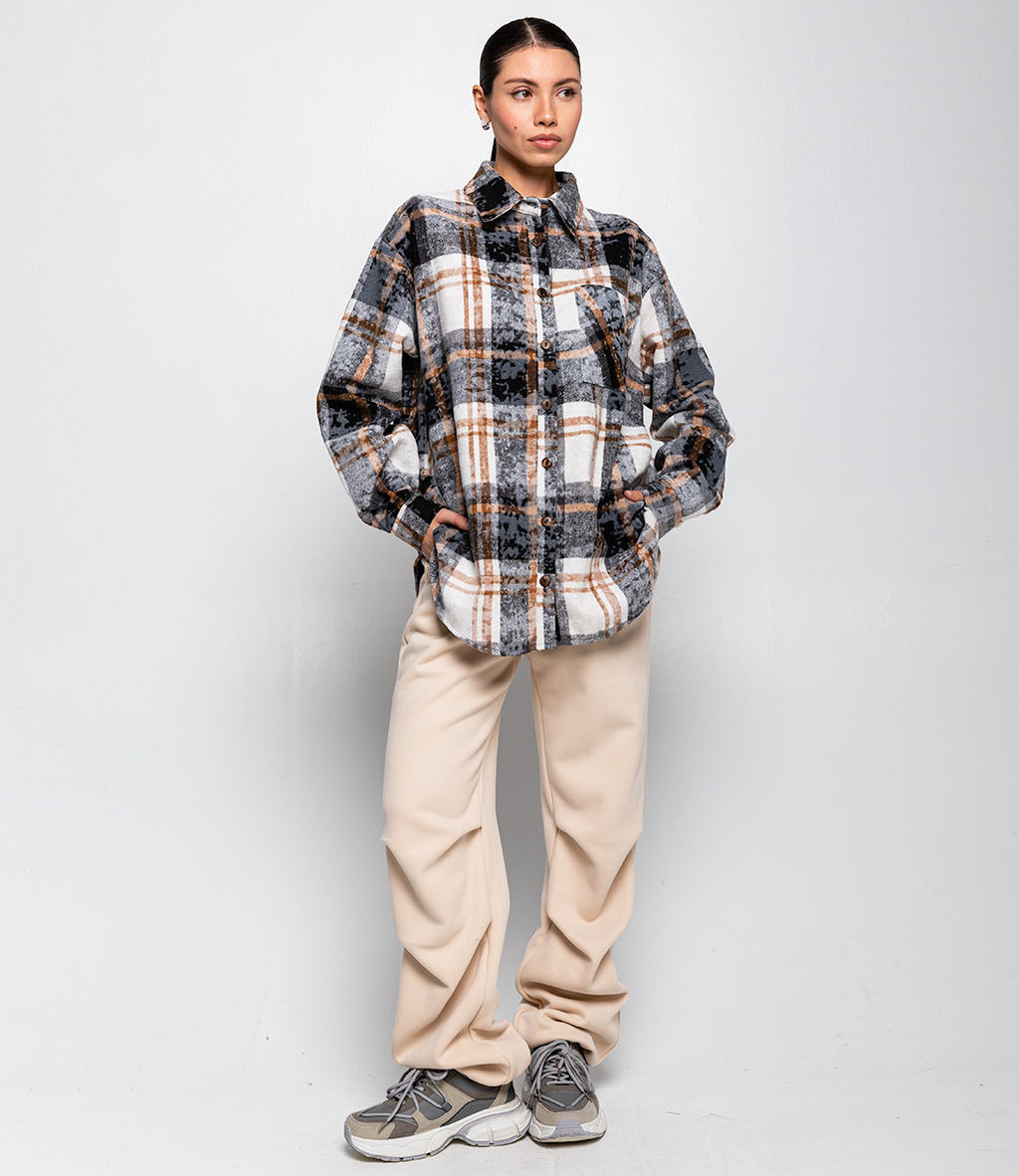 Рубашка #БШ2918, серый - Dommod фото 4