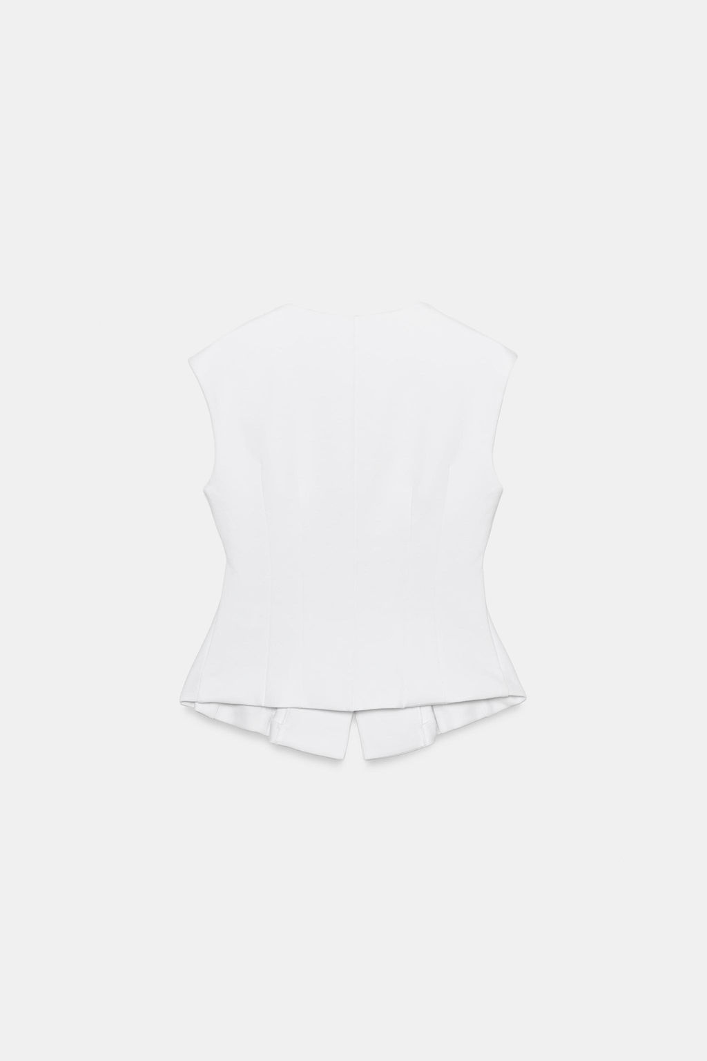 CHALECO INTERLOCK BOTONES / Blanco - Zara фото 8