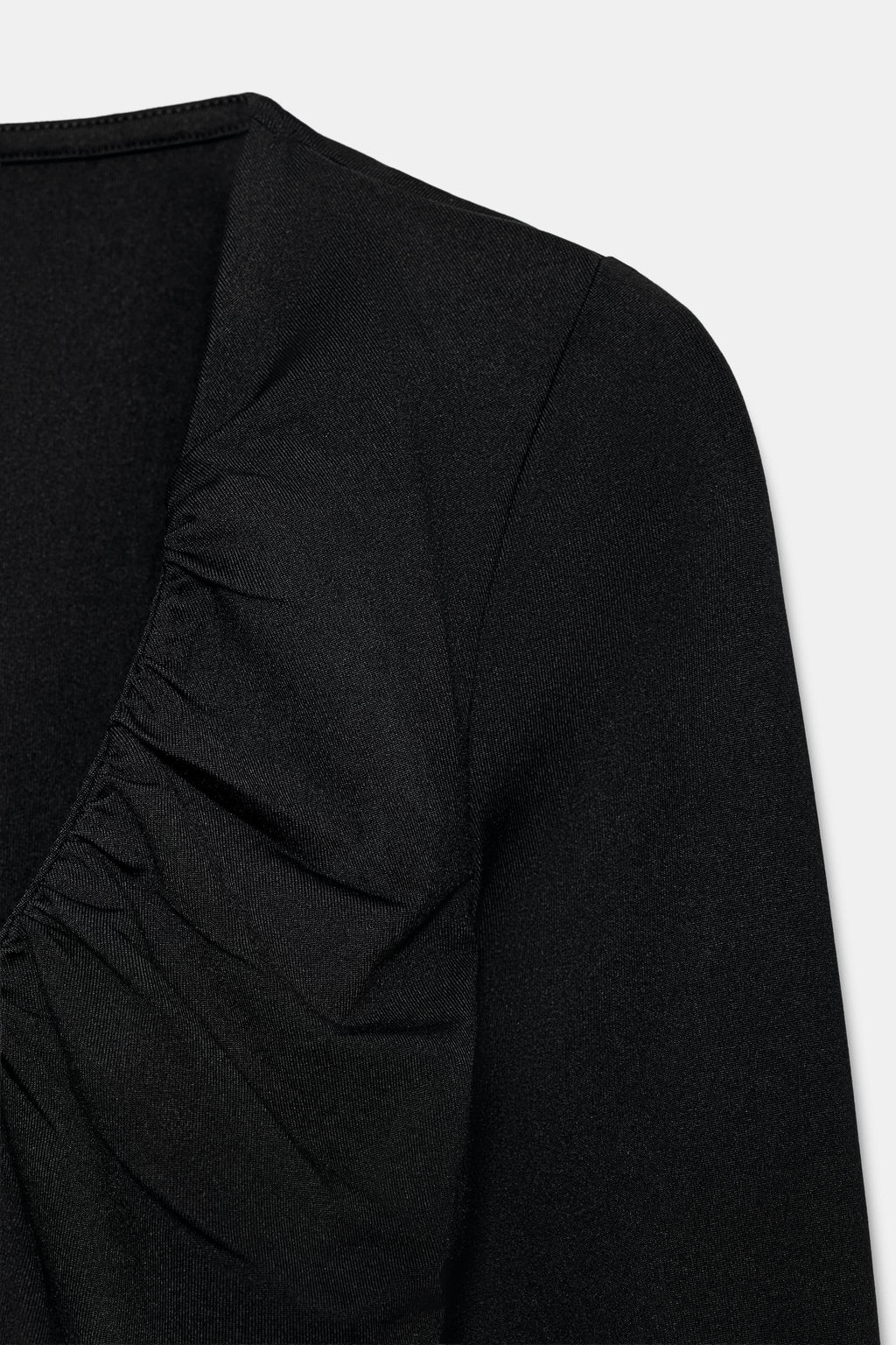 TOP DRAPEADO POLIAMIDA / Negro - Zara фото 9