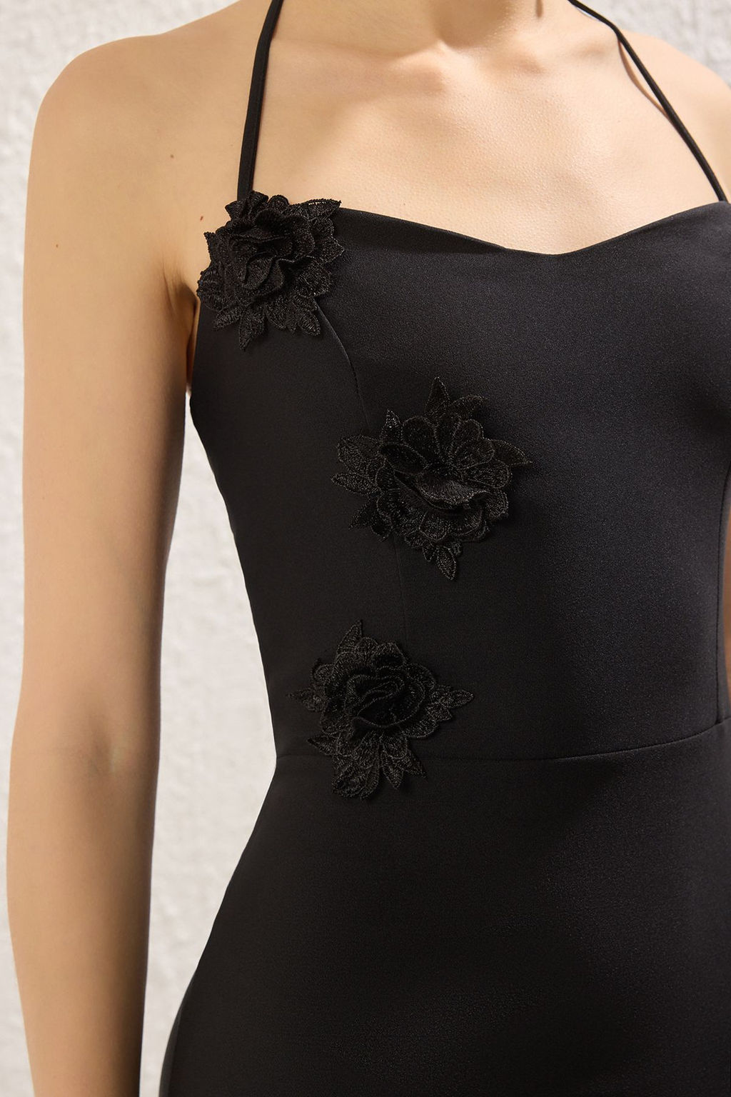 TRENDYOLMILLA Murdum Gul Detayl? Dokuma Uzun S?k Abiye & Mezuniyet Elbise TPRSS25AE00164  фото 4