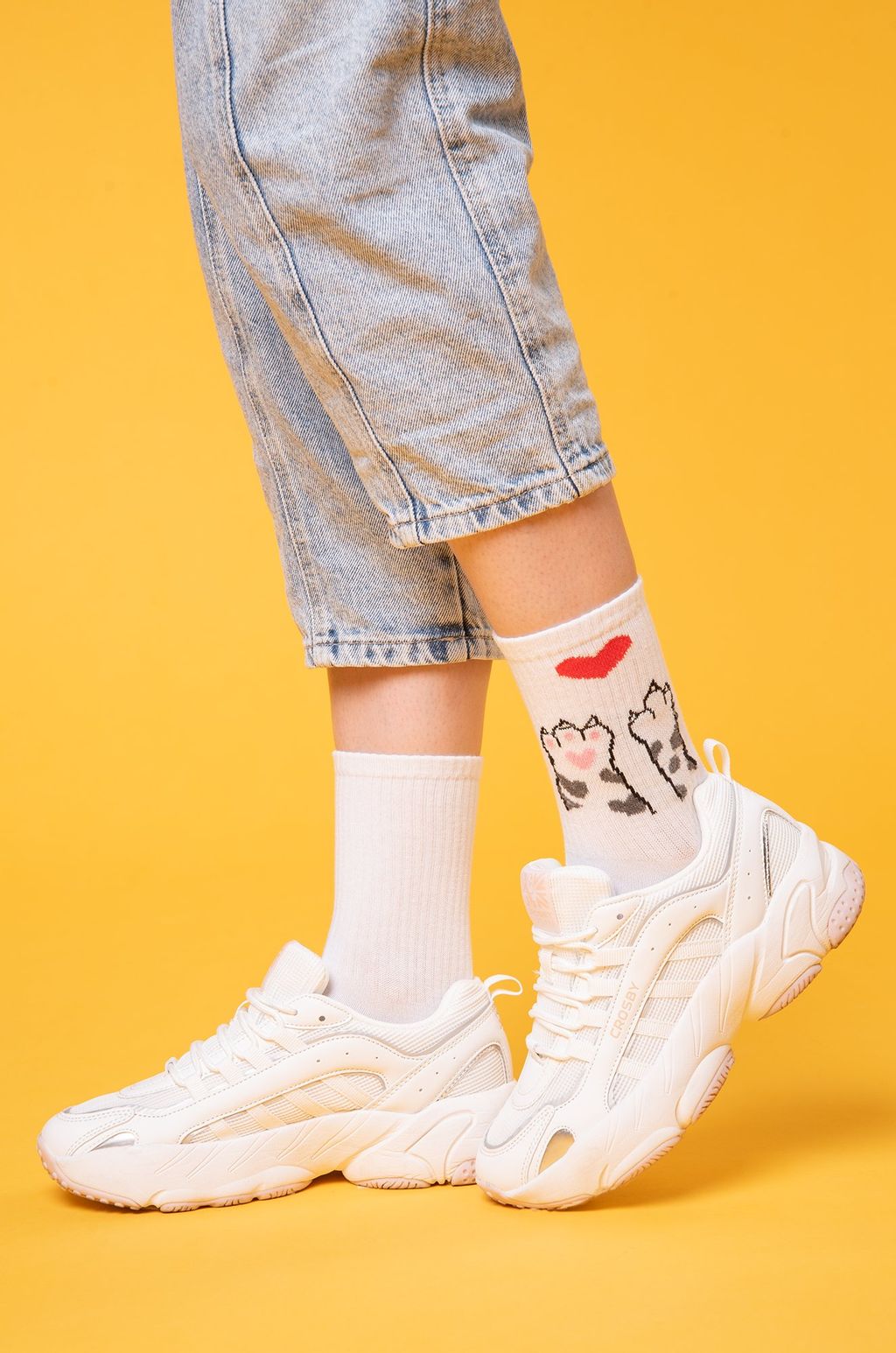 Прикольные носки с надписью Happy Fox  фото 3