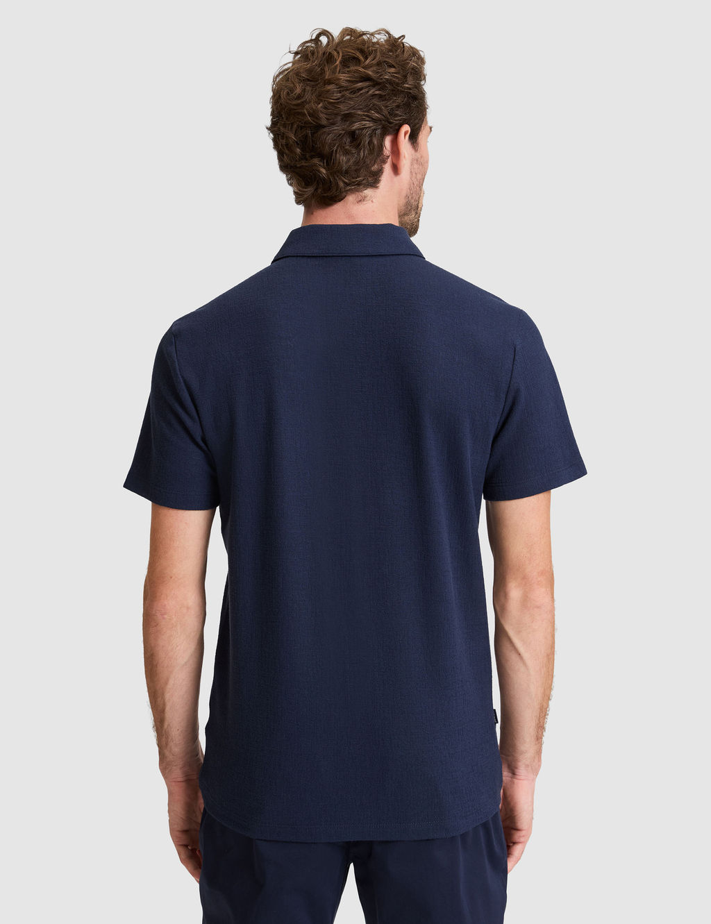 Lacivert Slim Fit Polo Yaka Ti__rt