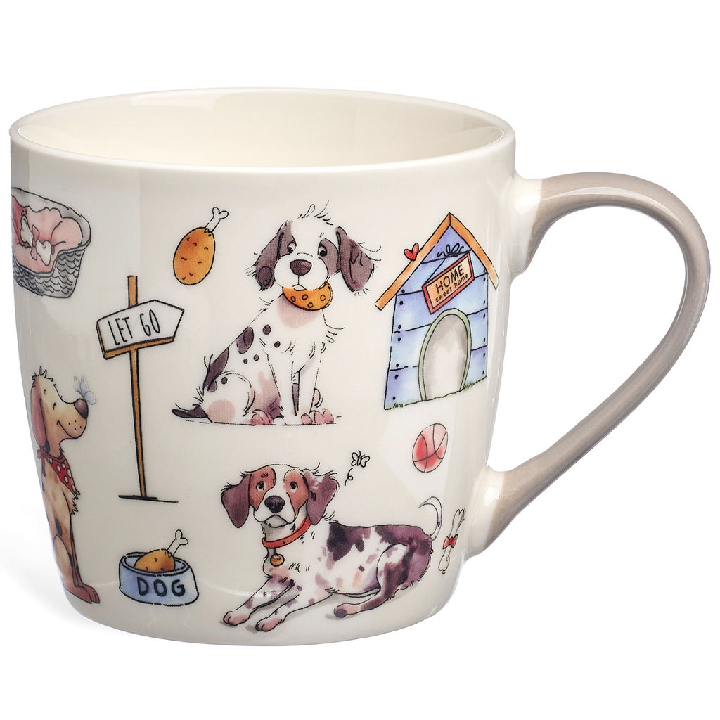 НАБОР ДЛЯ ЗАВТРАКА LEFARD DOGS, 2 ПР.: САЛАТНИК 500МЛ, КРУЖКА 345МЛ  фото 4