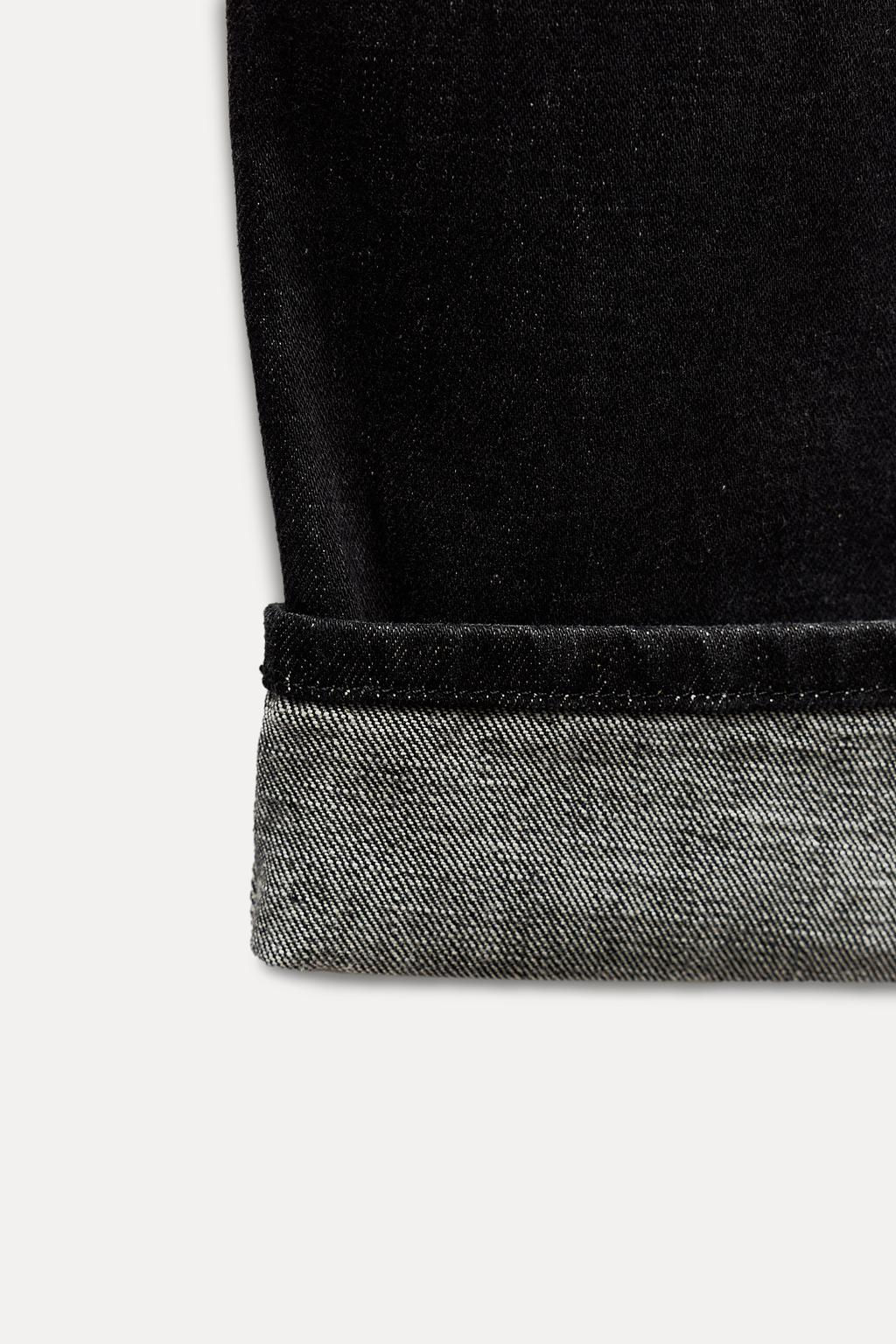 Z1975 SELVEDGE STRAIGHT-LEG MID-WAIST JEANS - Zara фото 9