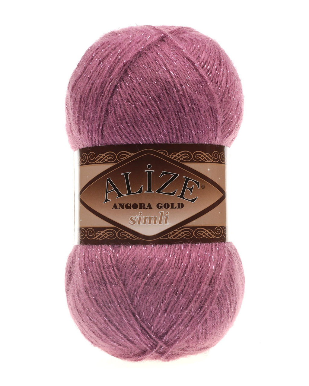 Ангора голд сим (Angora gold sim) пряжа Alize 20%шерсть 5%метанит 75%акрил 5х100г/500м фото 15