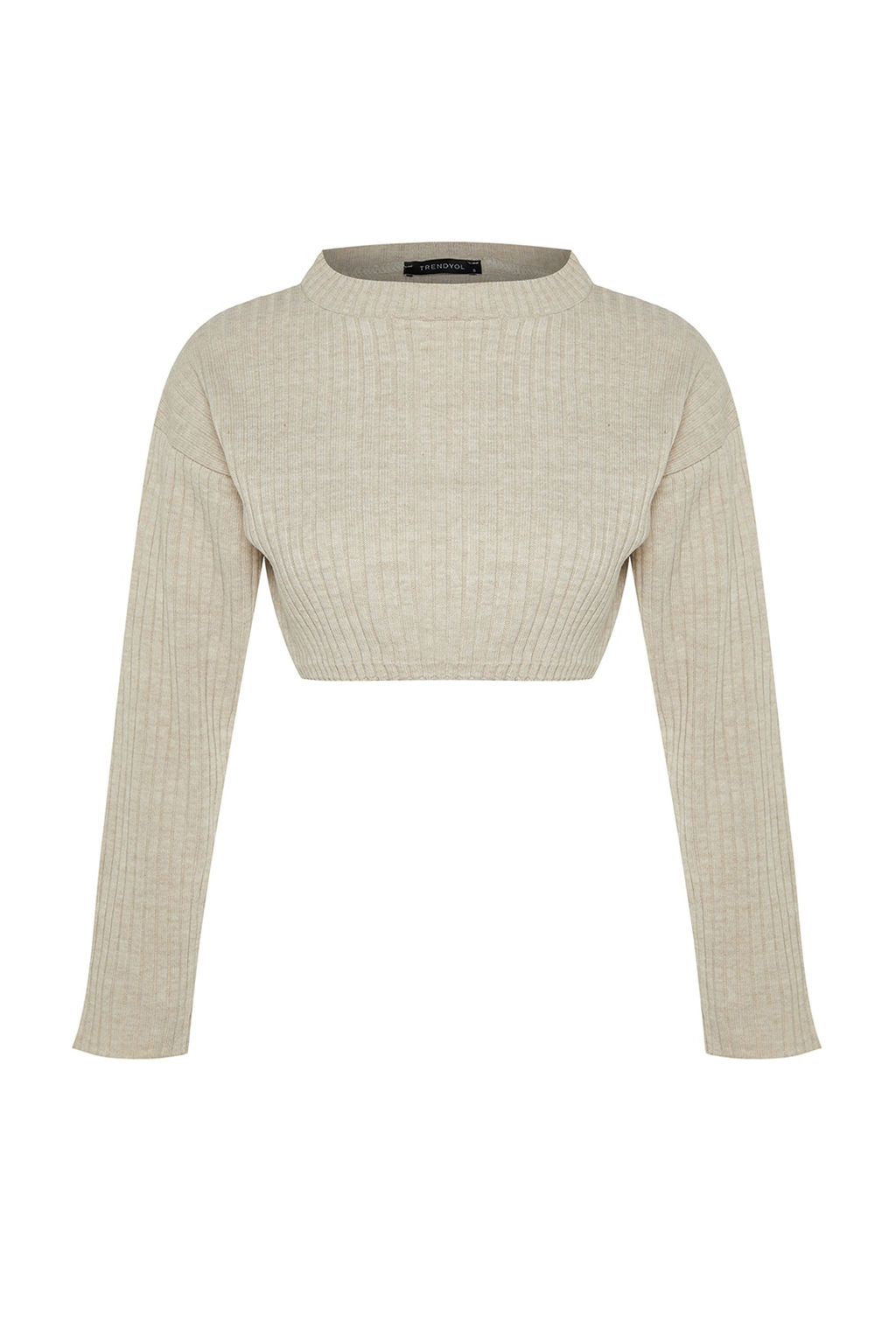 Siyah Super Crop Basic Triko Kazak TWOAW23KZ01068 - Trendyolmilla фото 17