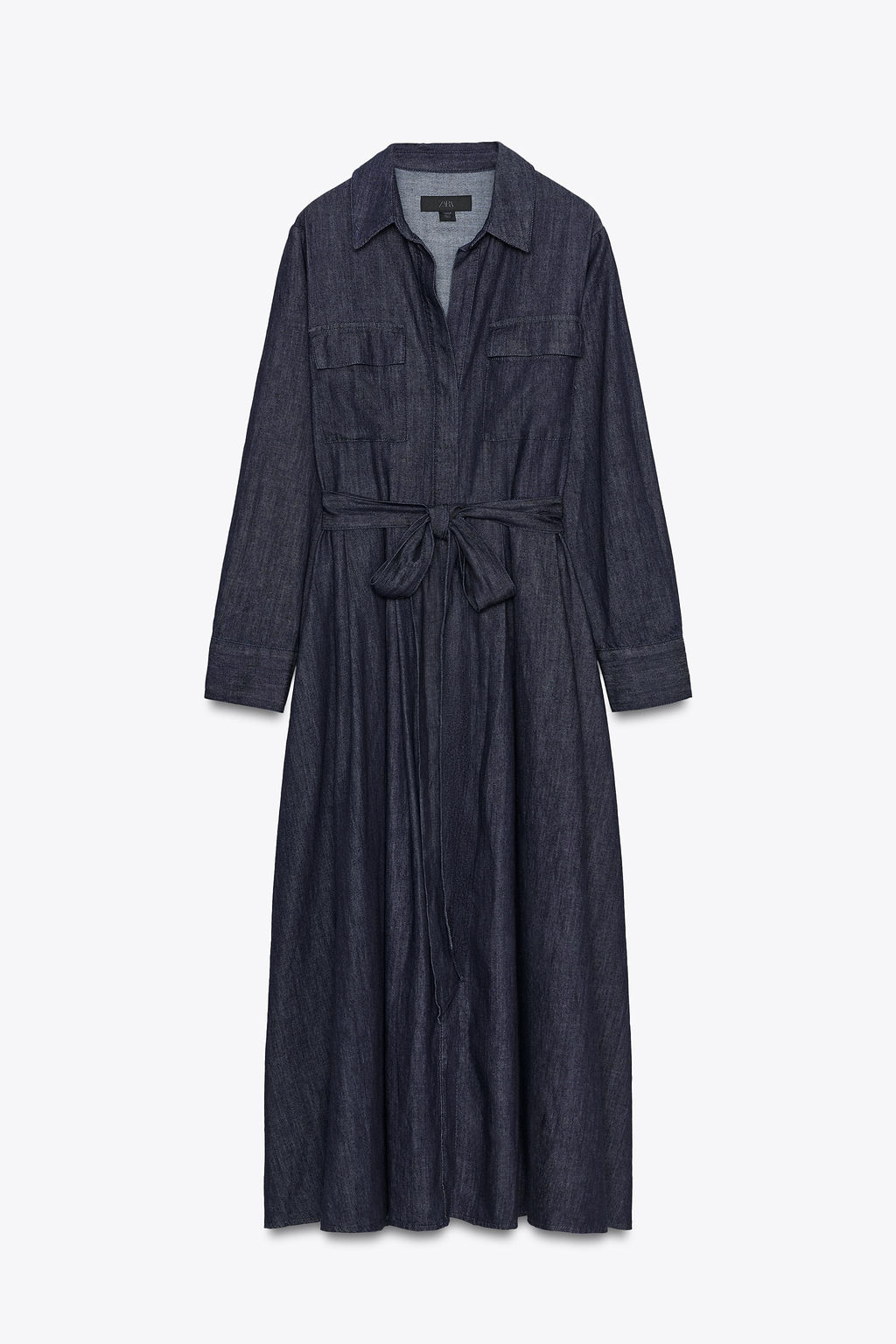 ZW COLLECTION DENIM BELTED DRESS - Zara фото 5