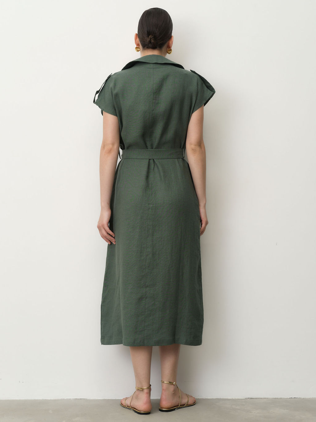 Платье женское 52113-ПЛ зелёное