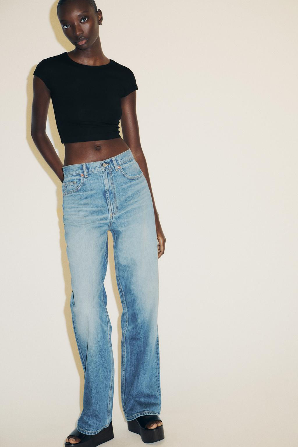 COTTON MODAL CROP T-SHIRT - Zara фото 13