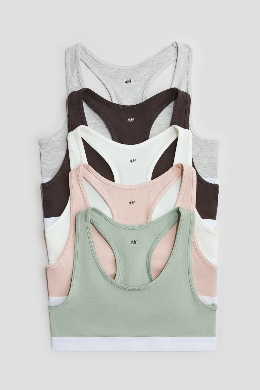 Pack de 5 tops de algod?n - H&m фото 2