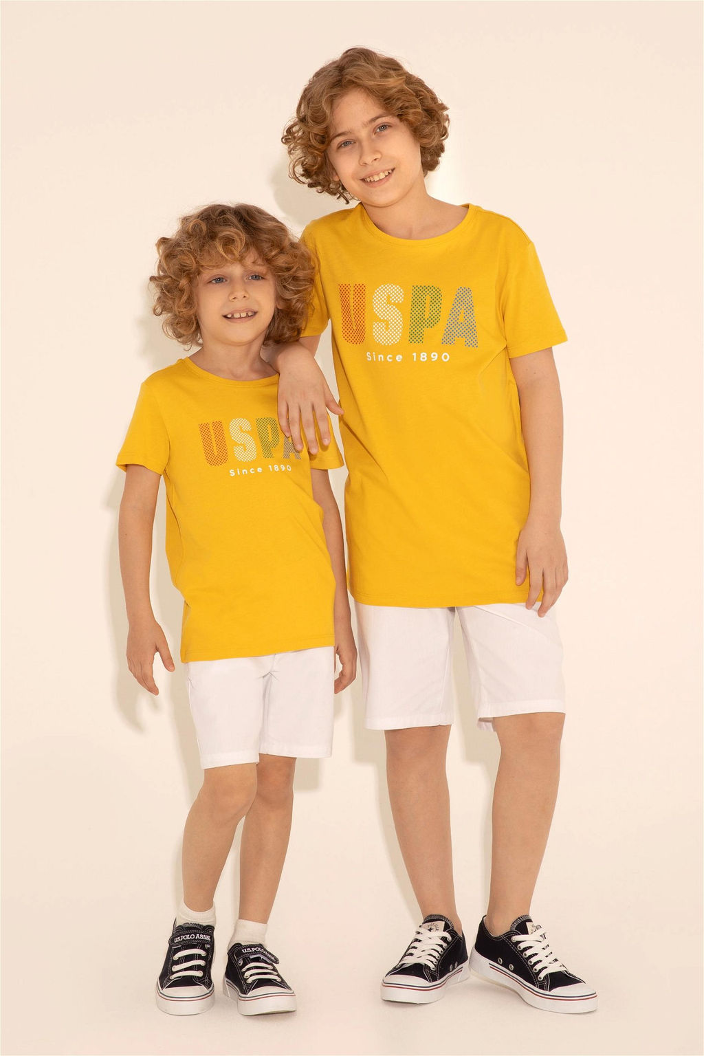 Шафрановая футболка для мальчика - U.s. polo assn фото 4