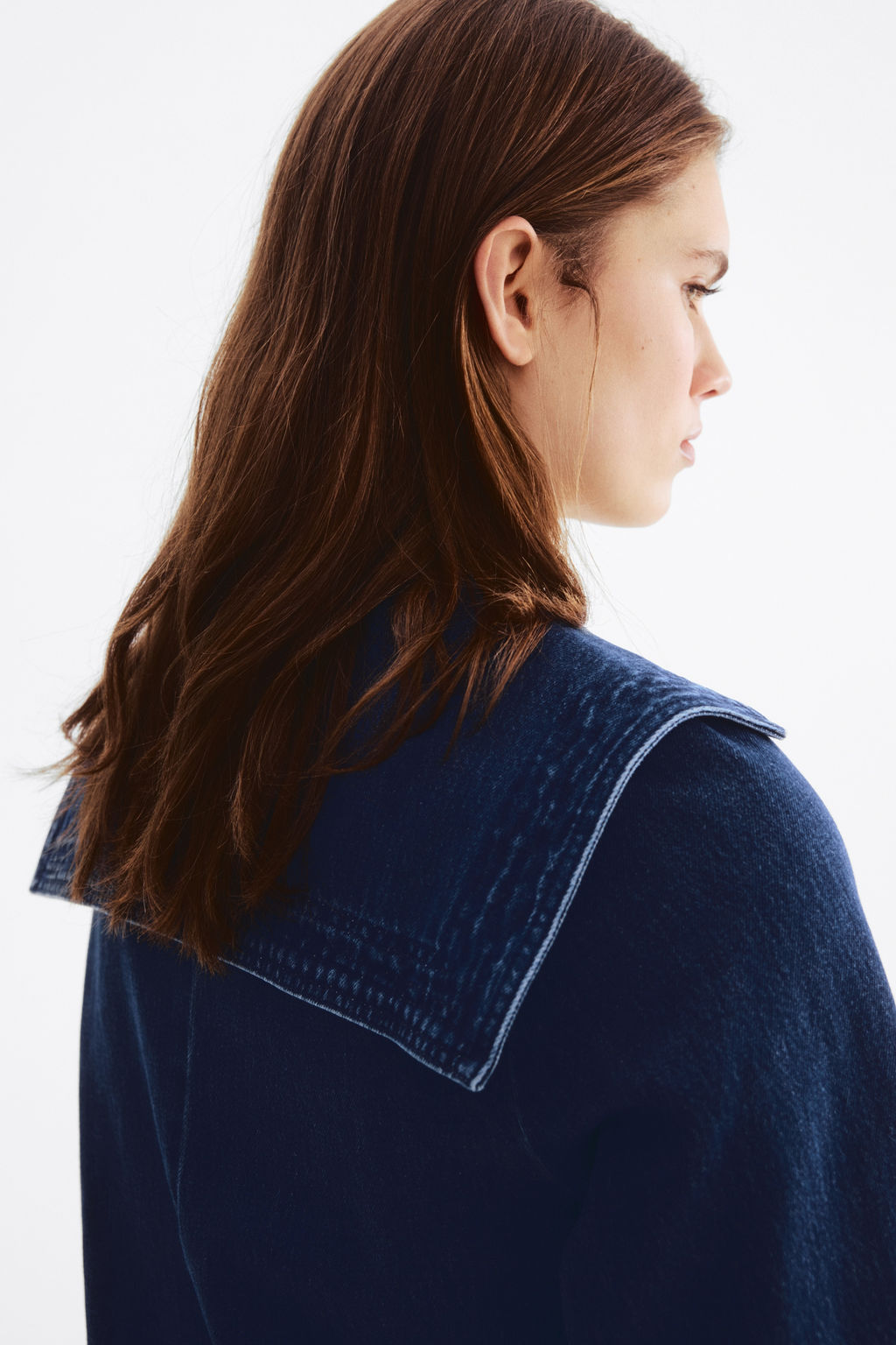 Vestido denim con cuello marinero - H&m фото 5