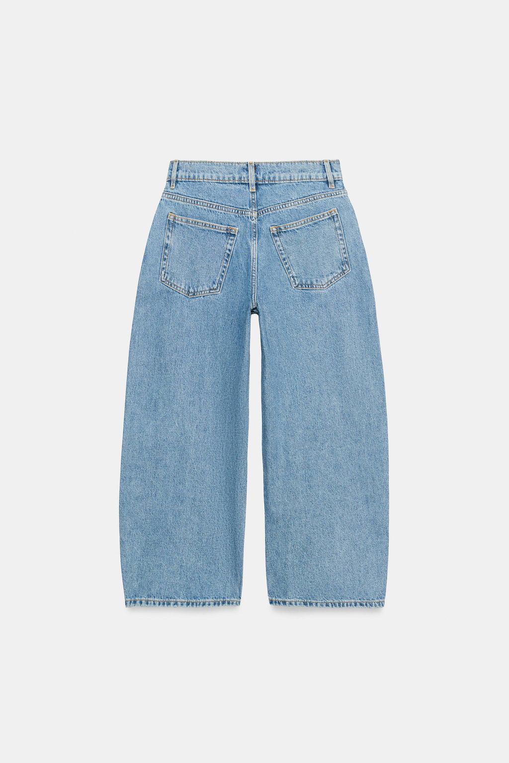 JEANS ZW COLLECTION CAPRI BALLOON TIRO MEDIO / Azul - Zara фото 7