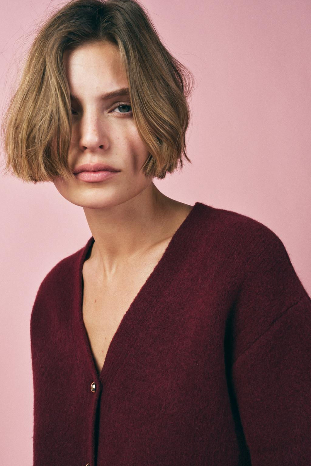 PLAIN KNIT CARDIGAN