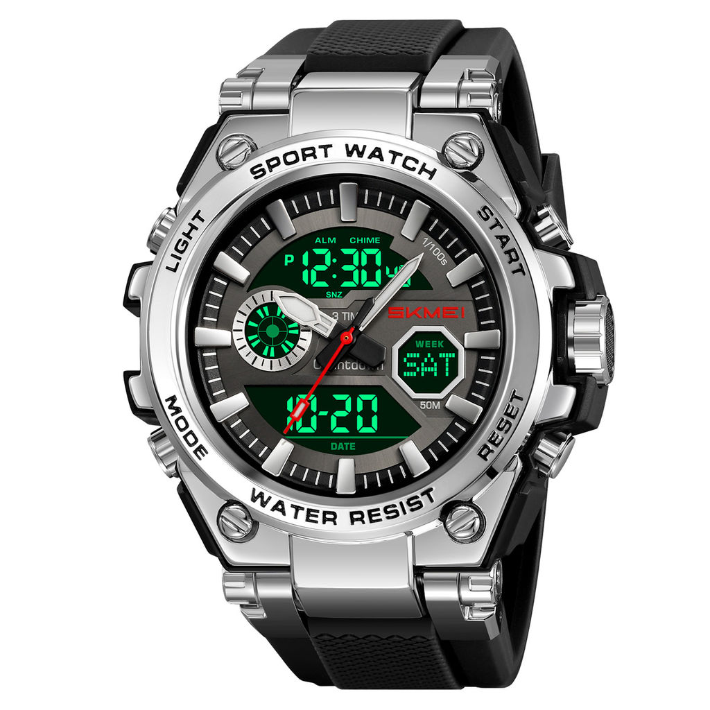 Часы наручные Skmei мужские электронные спортивные 2417silver-black