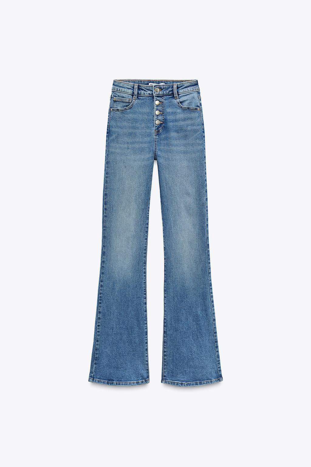 Z1975 FLARED HIGH-WAIST JEANS - Zara фото 6
