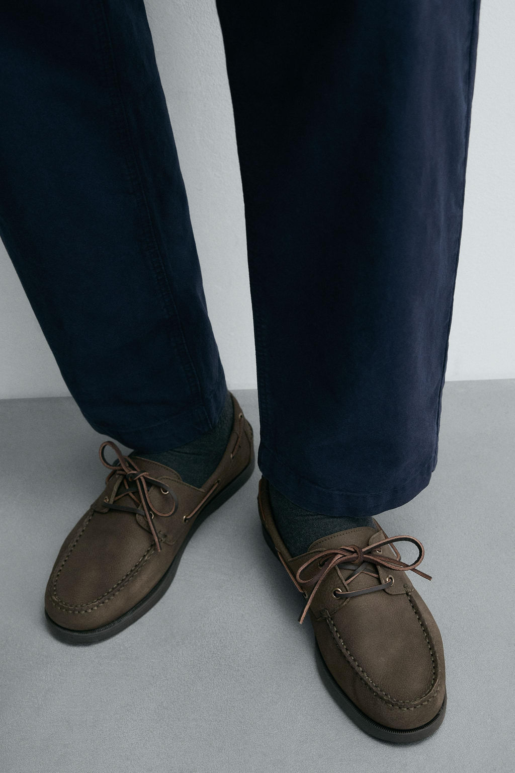 LEATHER DECK SHOES - Zara фото 3