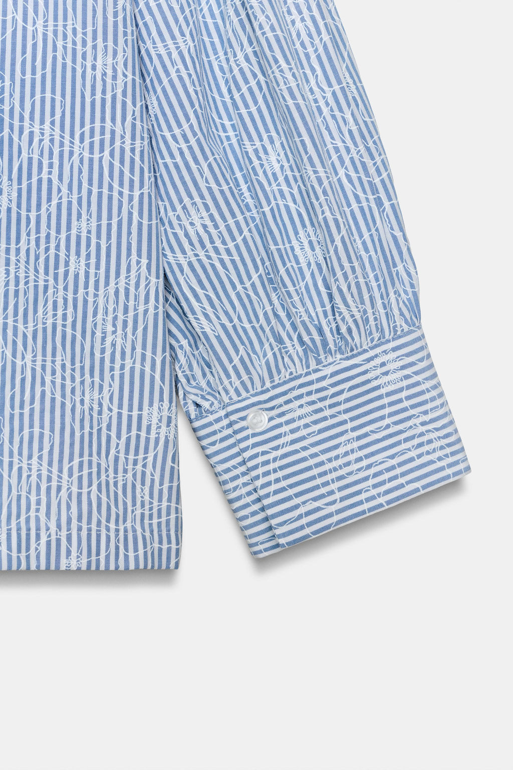 STRIPED FLORAL PRINT SHIRT - Zara фото 16