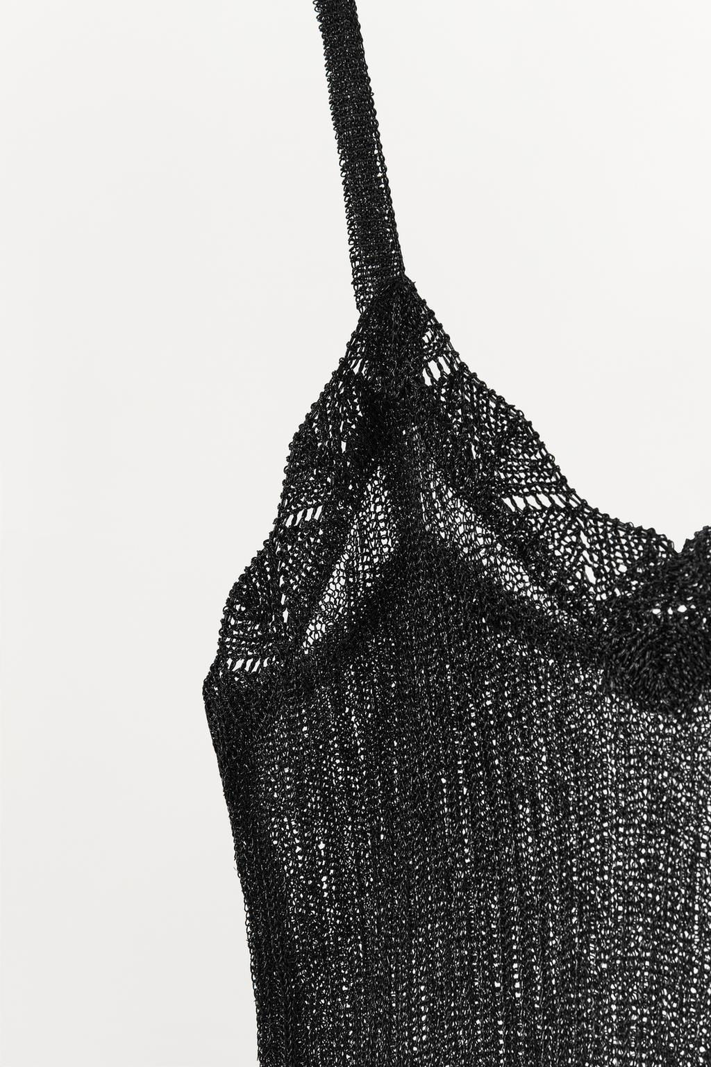 METALLIC THREAD KNIT TOP - Zara фото 5