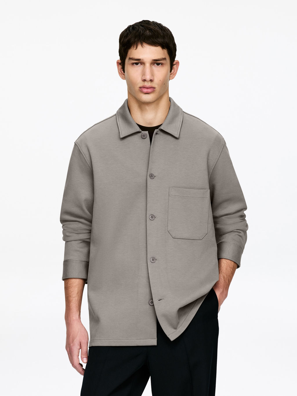 Sobrecamisa de punto - H&m фото 3