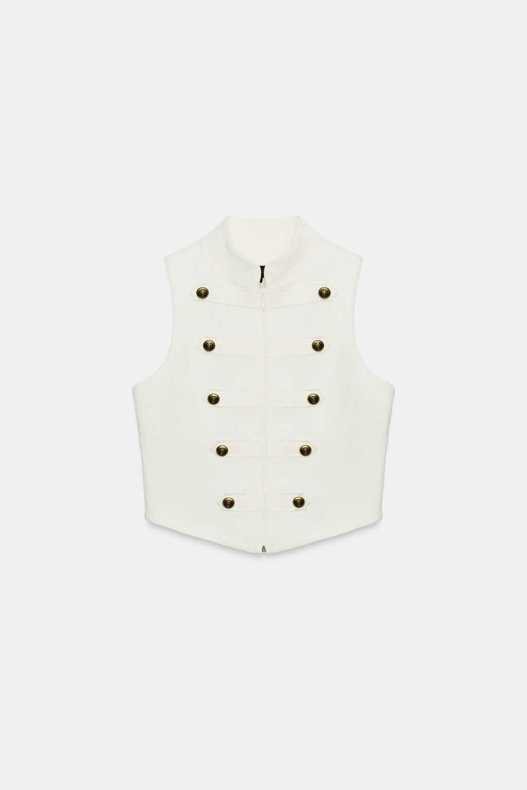 CHALECO HALTER BOTONES / Crudo - Zara фото 6