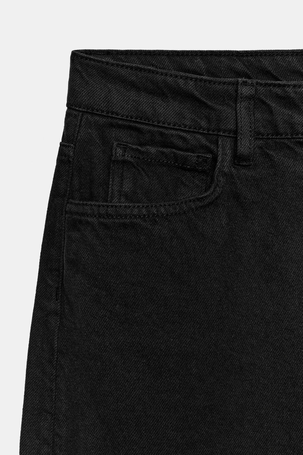 JEANS ZW COLLECTION TAPERED TIRO MEDIO / Negro - Zara фото 8