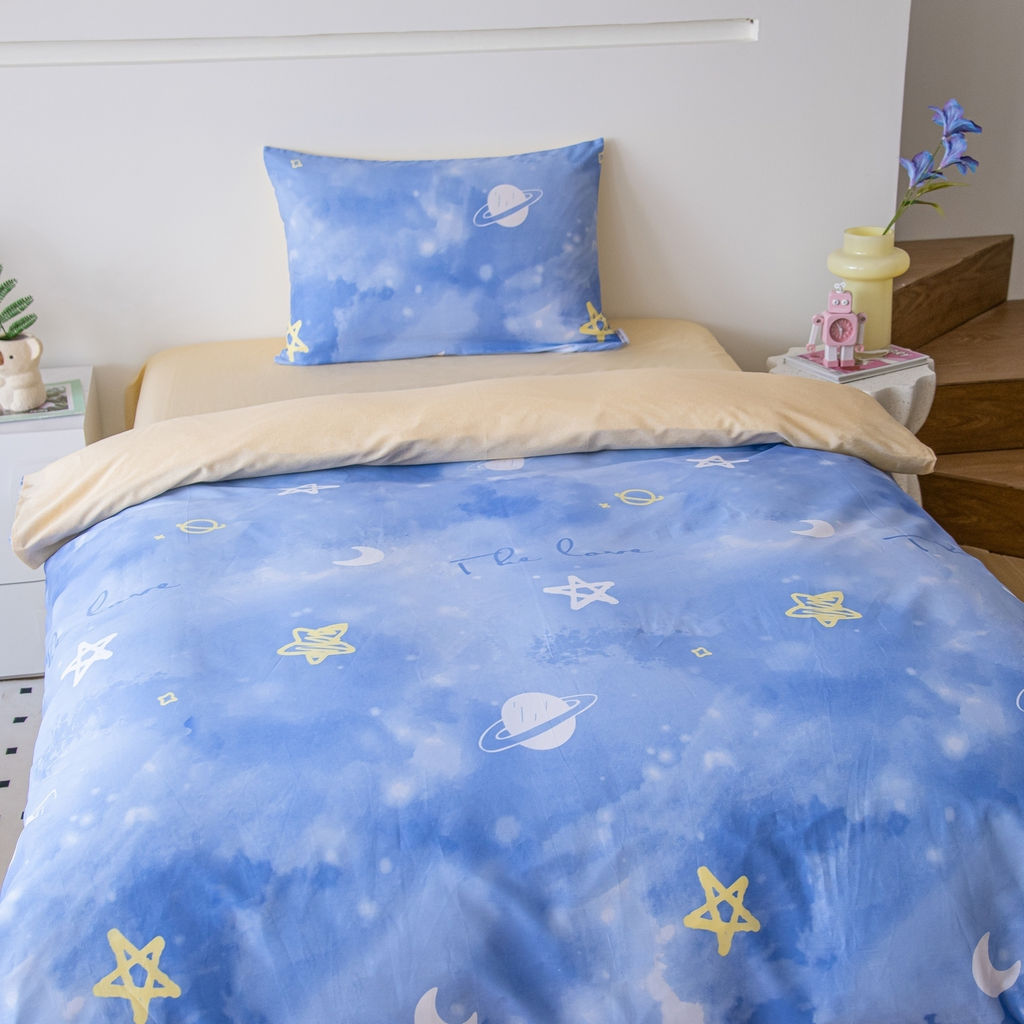 Комплект постельного белья на резинке Сатин Люкс KIDS 100% хлопок CDKR081 90*200*25;120*200*25;140*200*25;160*200*25;180*200*25 1.5 спальный 50-70 1 шт