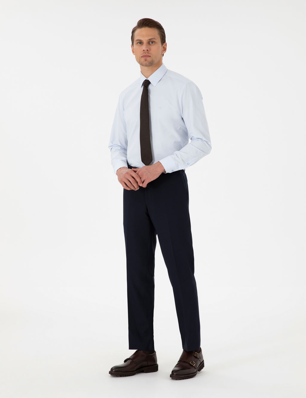 Lacivert Slim Fit Kuma_ Pantolon