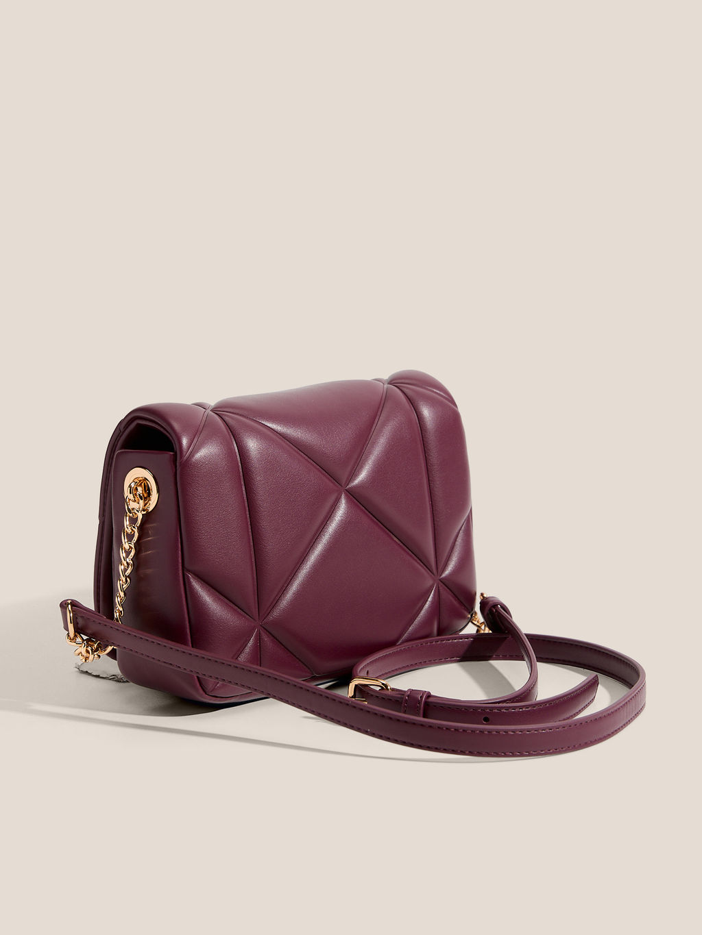 Кросс-боди LOVE MOSCHINO EMBOSSED Q Артикул 4561046, фиолетово-бордовый  фото 3
