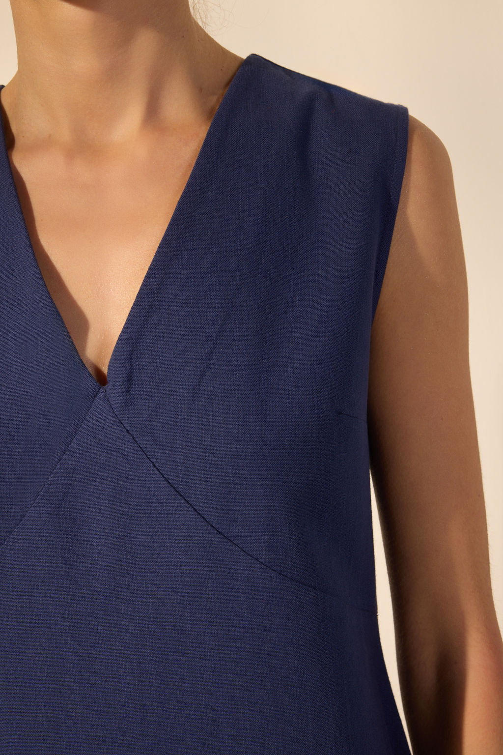 Trendyolmilla K?rm?z? Keten Kar?s?ml? A Kesim Mini Dokuma Elbise TWOSS25EL00645  фото 10