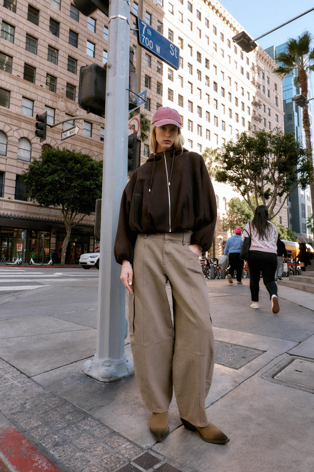 OVERSIZED SOFT HOODED BOMBER JACKET