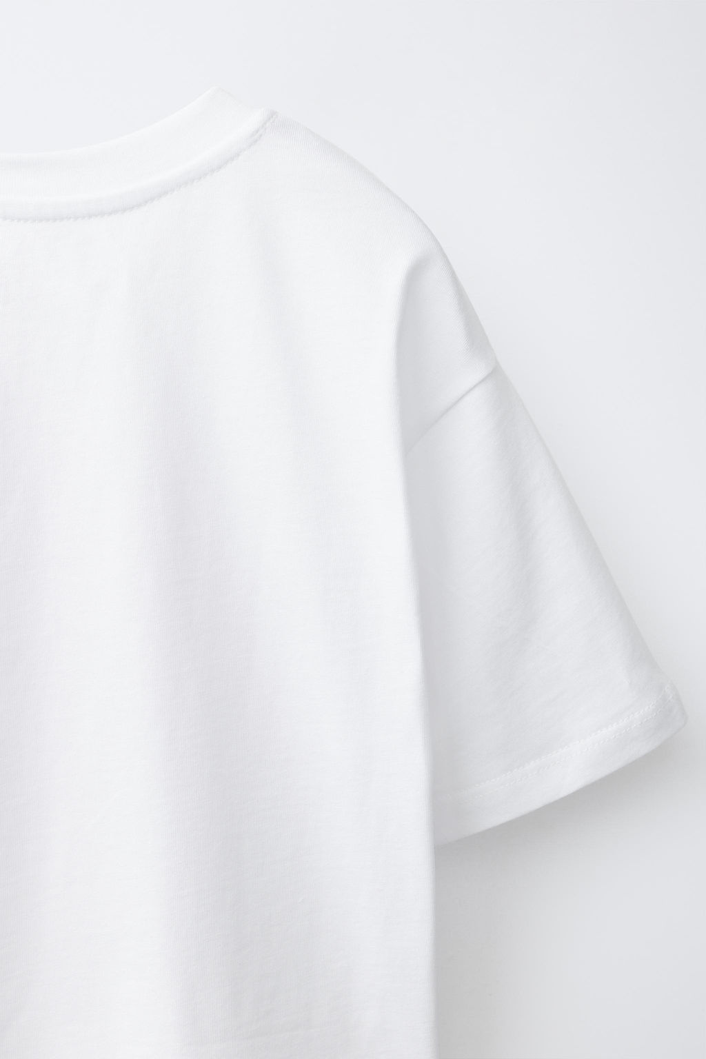 CAMISETA PARCHE VICHY / Blanco