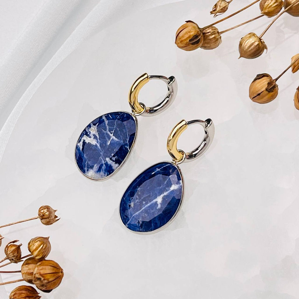 Серьги с Содалитом - Радуга самоцветов фото 2