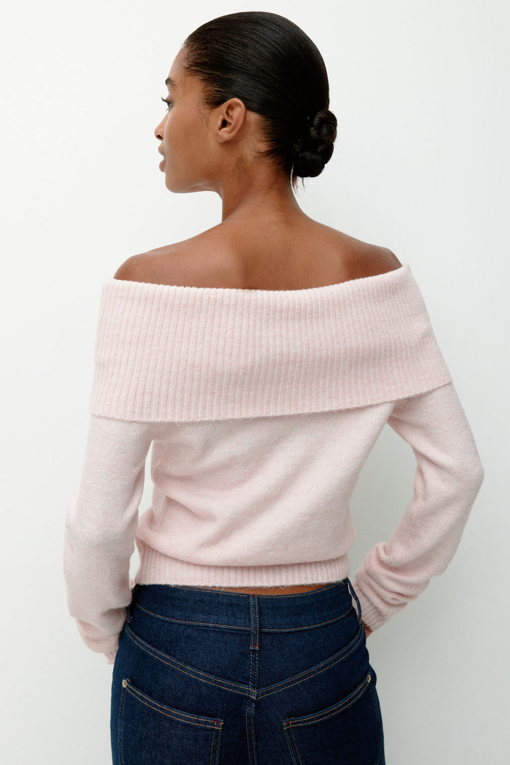 Jersey off-the-shoulder - H&m фото 7