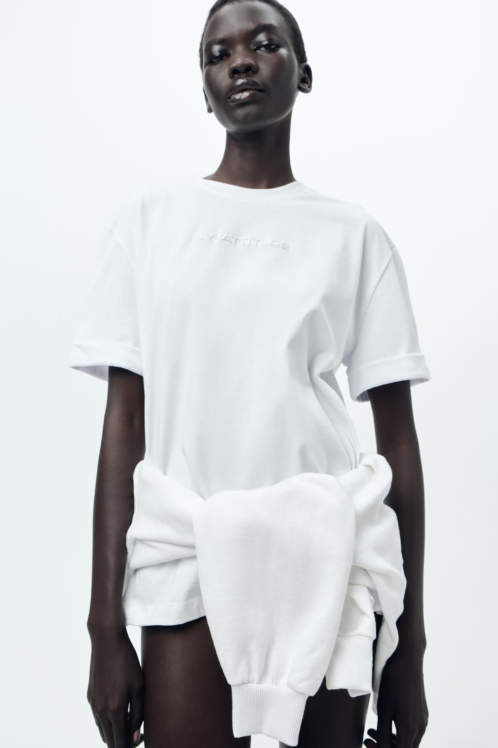 MINIMALIST SLOGAN SWEATSHIRT - Zara фото 7