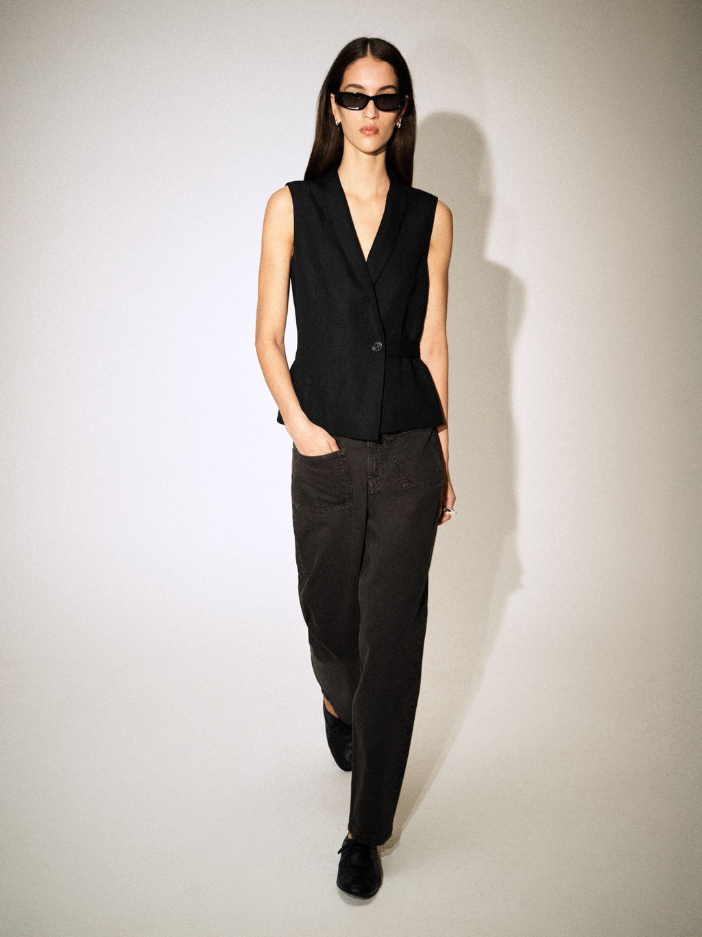 VAQUEROS STRAIGHT LEG CON BOLSILLOS DE PARCHE - H&m фото 9