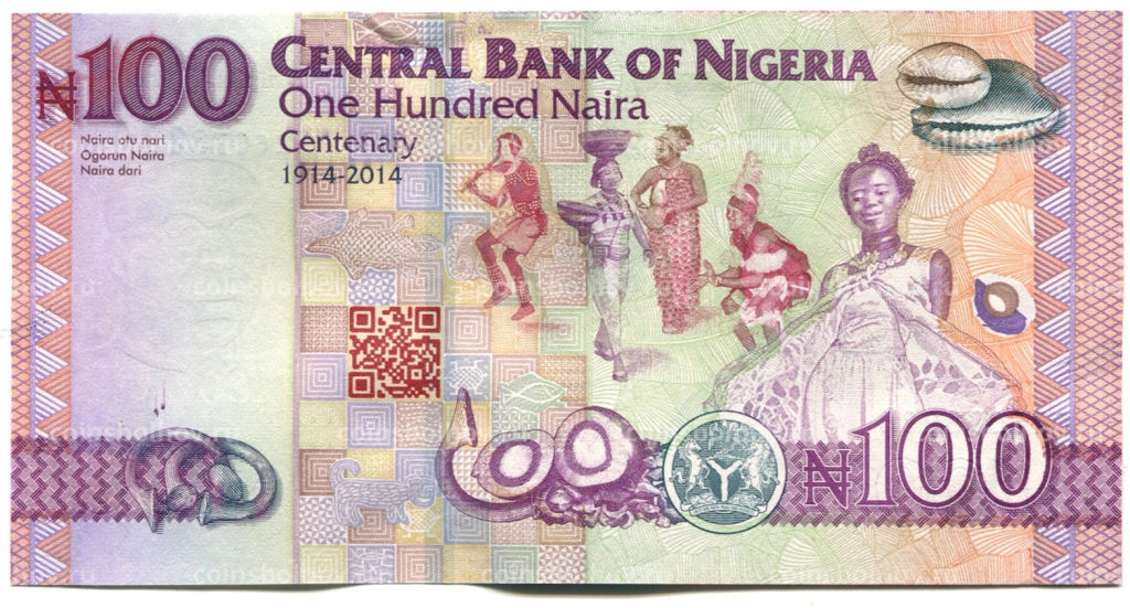 100 найра 2019 года Нигерия