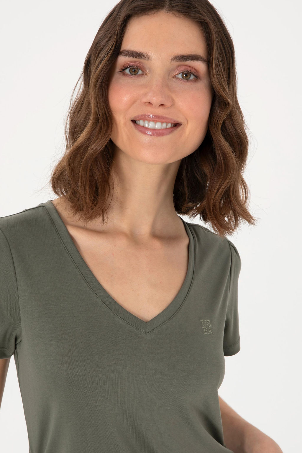 Kad_n Koyu Haki Ti__rt Sepette S_rpriz _ndirim - U.s. polo assn фото 2